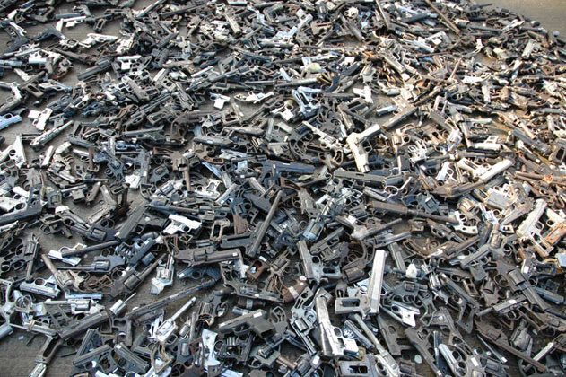 Shovels for Guns: Mexican Artist Melts Guns to Make Shovels for Planting Trees