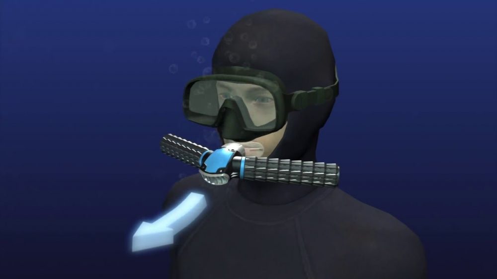 Triton' Oxygen Mask Lets You Breathe Underwater Tanks - Industry