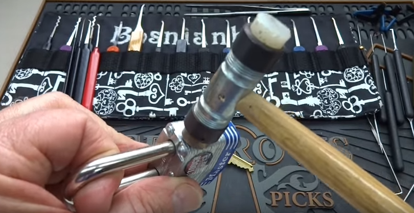 How a MasterLock Using Only a Small Hammer Industry Tap