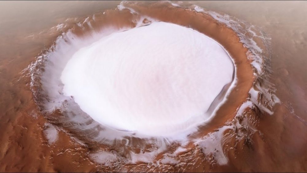 Mars Express Orbiter Finds Huge Crater of Water Ice on Mars - Industry Tap